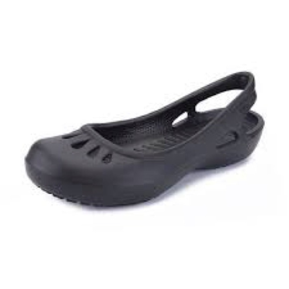 Crocs black sling back shoes women’s size 9 casual‎ minimalist neutral